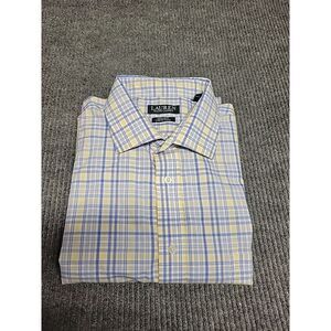 Mens 18 Long Sleeve‎ Button Down Dress Shirt Ralph Lauren